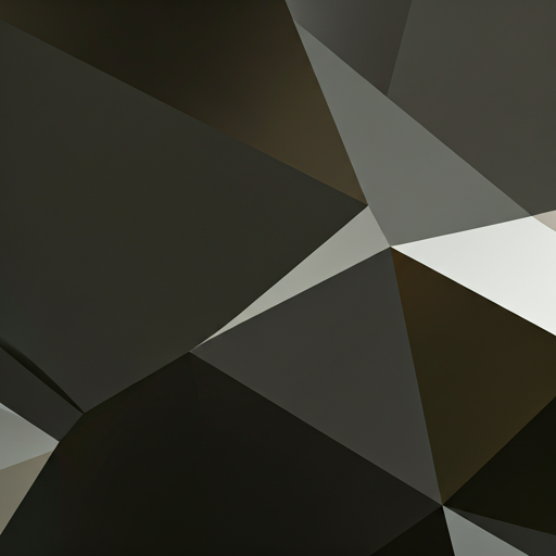 Abstract geometric glass structure